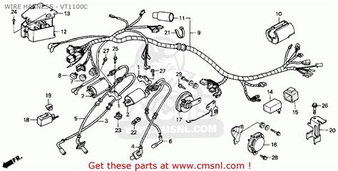 honda shadow vt 1100 electric box wires|honda shadow vt1100 parts manual.